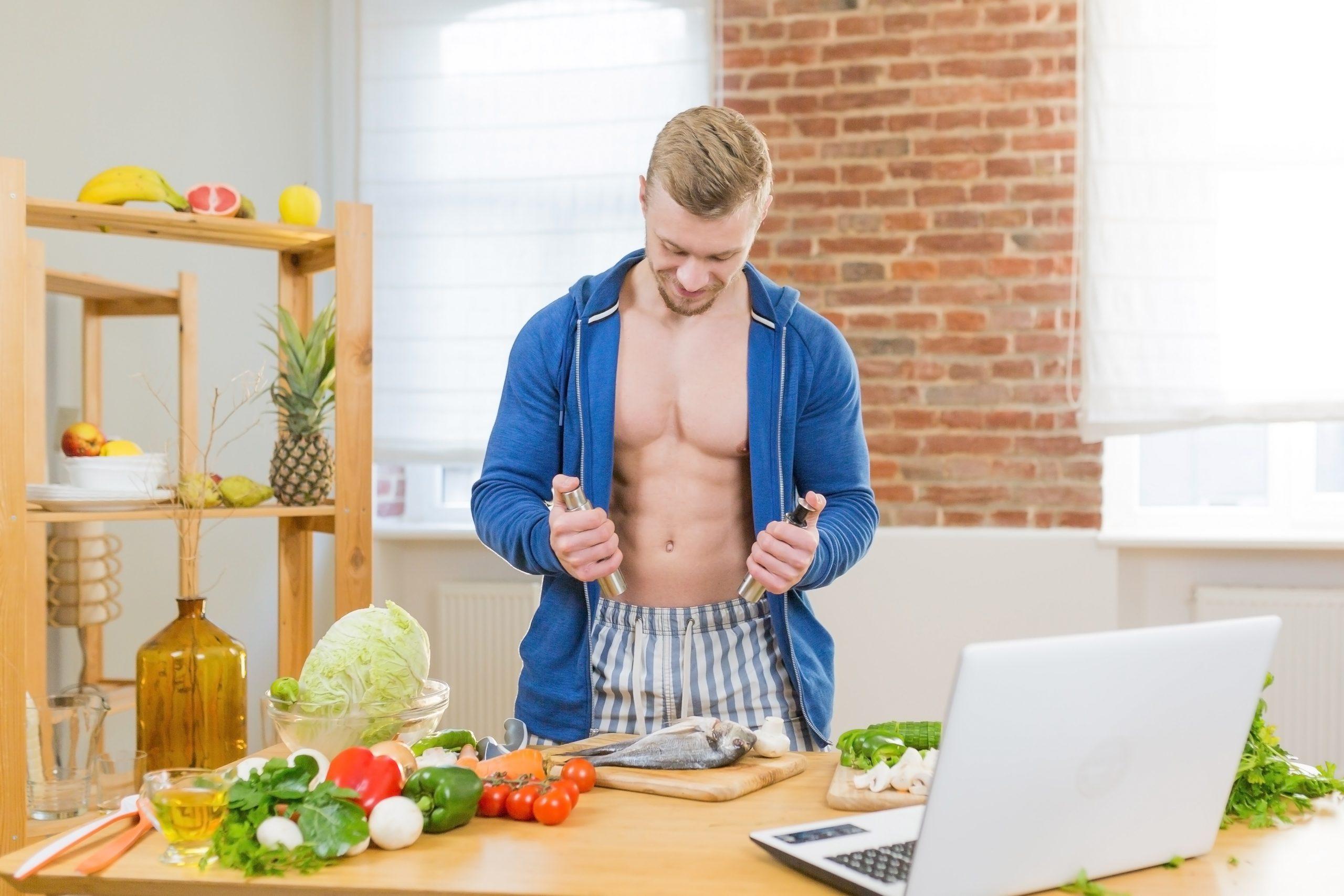 A man ready for low food map diet